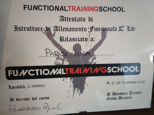Luca Parisi - Personal Trainer Pisa - Functional Training School 2liv