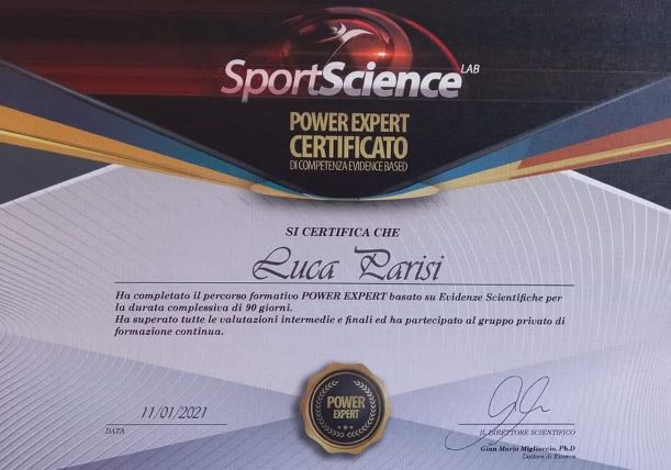 Luca Parisi - Personal Trainer Pisa - Certificazione Power Expert